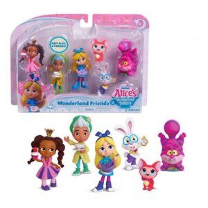 Disney Junior Alice's Wonderland Bakery Friends 6-Piece Figurine Set 3" NEW!